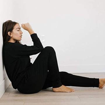 Cozy Earth Women's Ultra-Soft Jogger Pant, Color Black, Size X-Small