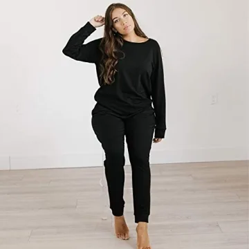 Cozy Earth Women's Ultra-Soft Jogger Pant, Color Black, Size X-Small