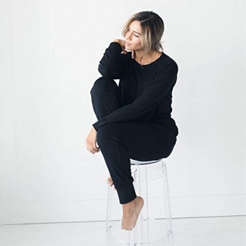 Cozy Earth Women's Ultra-Soft Jogger Pant, Color Black, Size X-Small