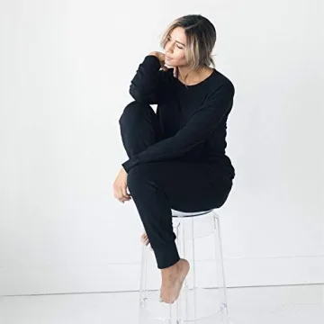 Cozy Earth Women's Ultra-Soft Jogger Pant, Color Black, Size X-Small