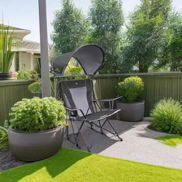 GCI Outdoor Sunshade Rocker: Comfortable and Durable Rocking Chair with Canopy for Every Outdoor Adv...
