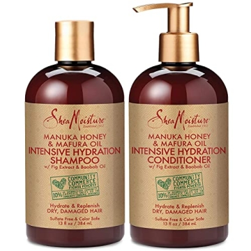 SheaMoisture Hydrating Shampoo and Conditioner Set for All Hair Types