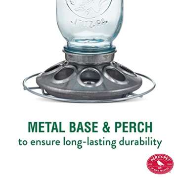 Perky-Pet Mason Jar Wild Bird Feeder