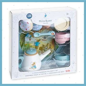 Beatrix Potter Peter Rabbit 11-Piece Wooden Tea Set