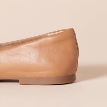 Stylish Amazon Essentials Women's Loafer Flats in Camel Faux Leather