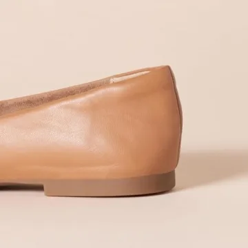 Stylish Amazon Essentials Women's Loafer Flats in Camel Faux Leather
