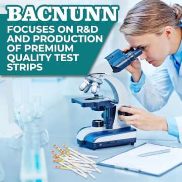 BACNUNN pH Test Strips 0-14: 200 Accurate Strips for Liquid Testing