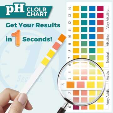 Highly Accurate pH Test Strips 0-14 for Quick Results