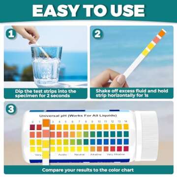 Highly Accurate pH Test Strips 0-14 for Quick Results