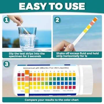 Highly Accurate pH Test Strips 0-14 for Quick Results
