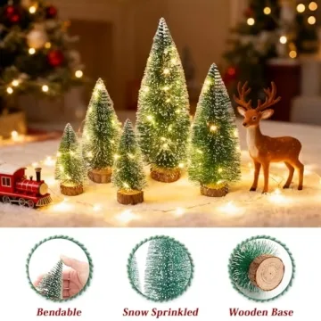 Mini Christmas Tree Set for Holiday Cheer and Decor