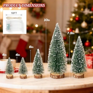 Mini Christmas Tree Set for Holiday Cheer and Decor