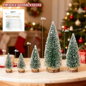 Mini Christmas Tree Set for Holiday Cheer and Decor