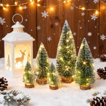 Mini Christmas Tree Set for Holiday Cheer and Decor