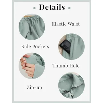 Stylish TIQOJE Women's Fleece Tracksuit Set for Comfort