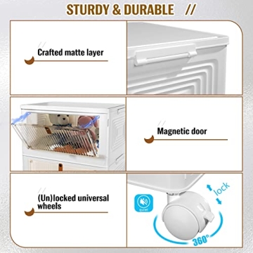 3 Tier Stackable Storage Bins for Home & Office Organization