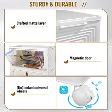 3 Tier Stackable Storage Bins for Home & Office Organization