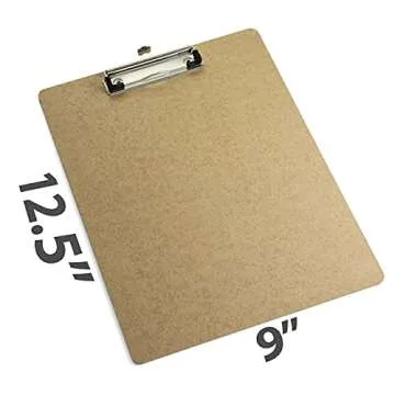 Officemate Recycled Wood Clipboard - Eco-Friendly & Durable, 9 x 12.5 Inch