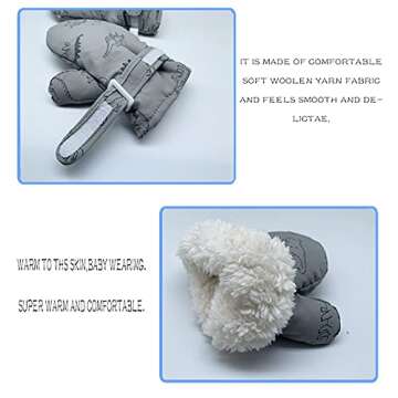 Urban Virgin Kids Winter Mittens with Fleece Lining