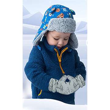 Urban Virgin Kids Winter Mittens with Fleece Lining