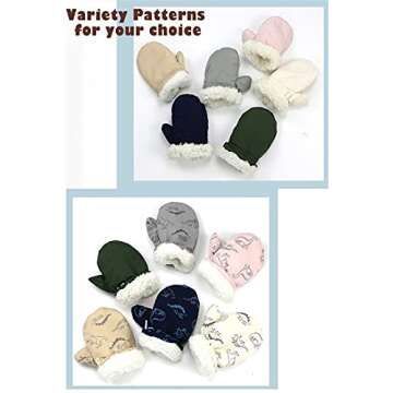 Urban Virgin Kids Winter Mittens with Fleece Lining