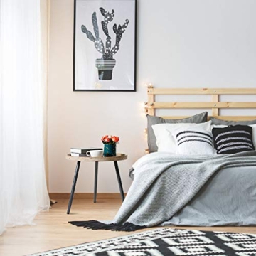 LITA Log Round Side End Table for Any Room