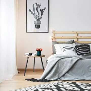 LITA Log Round Side End Table for Any Room