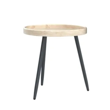 LITA Log Round Side End Table for Any Room