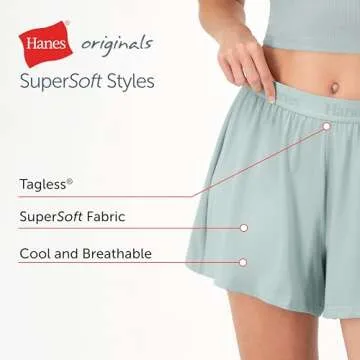 Hanes Women's Supersoft Lounge Shorts 2-Pack - Comfy