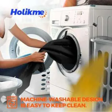 Holikme Door Draft Stopper Weather Stripping Window Breeze Blocker Adjustable Door Sweeps, Black