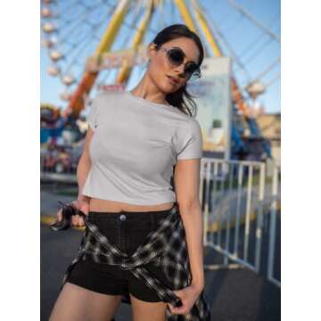 Expression Tees Cropped T-Shirt for Trendy Style