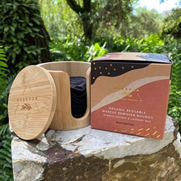 MUEROSA Bamboo Reusable Makeup Remover Pads Set 14 pcs