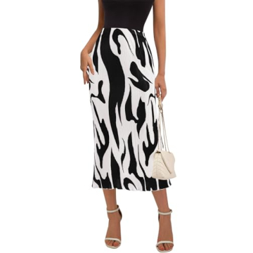 Buy PRETTYGARDEN Women's Pleated Midi Skirt Online