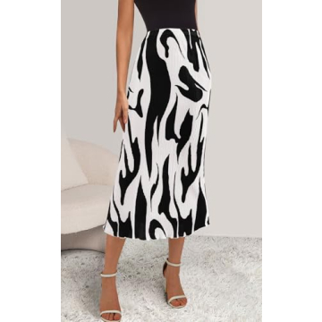 Buy PRETTYGARDEN Women's Pleated Midi Skirt Online