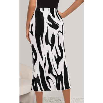 Buy PRETTYGARDEN Women's Pleated Midi Skirt Online