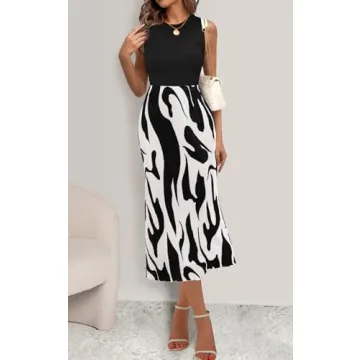 Buy PRETTYGARDEN Women's Pleated Midi Skirt Online