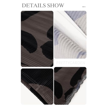 Buy PRETTYGARDEN Women's Pleated Midi Skirt Online