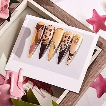 awsmcolor Brown Gel Nail Polish Set, 6 Colors Chocolate Coffee Dark Neutral Gel Nail Polish Long Lasting Soak Off Gel Nail Art DIY Salon Manicure Kit Gift for Girls Women