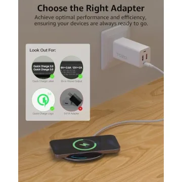 TOZO 2024 15W Wireless Charging Pad for iPhone & Galaxy