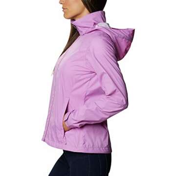 Columbia Women’s Switchback III Waterproof Rain Jacket, Blossom Pink, Medium