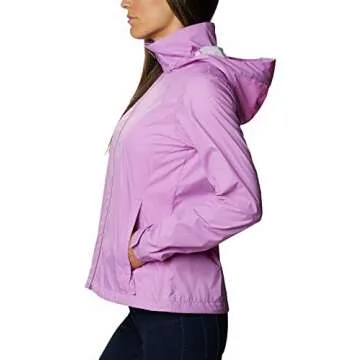 Columbia Women’s Switchback III Waterproof Rain Jacket, Blossom Pink, Medium