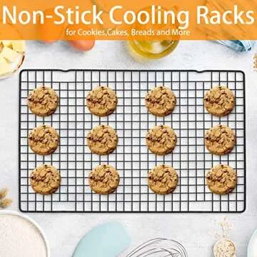 Tebery Heavy-Duty Black Cooking Racks - Perfect for Baking
