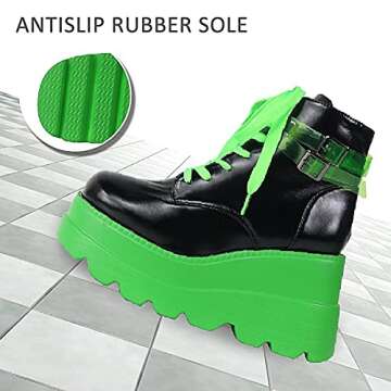 Stylish CELNEPHO Chunky Platform Boots for Women