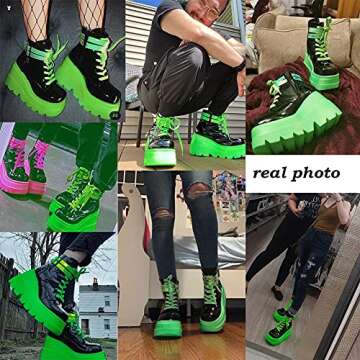 Stylish CELNEPHO Chunky Platform Boots for Women