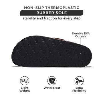 Project Cloud Women’s Genuine Suede Footbed Clogs for Women - Memory Foam Arch Support Clog Slippers for Women - Trendy Slip-ons Women's Mules & Clogs Sandals (Benton, Tan, 8)