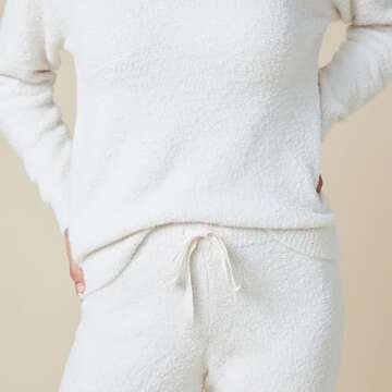 Softies Marshmallow V-Neck Lounge Set for Women XS