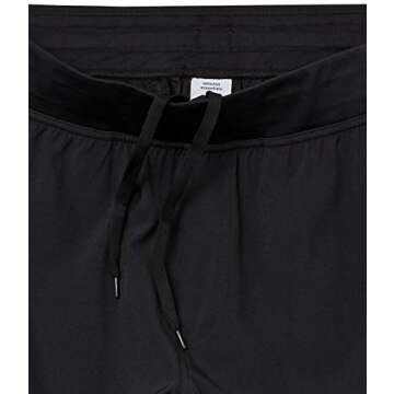 Amazon Essentials Men's Performance Stretch Woven 7" Training Short, Black, Medium