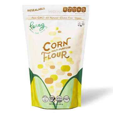 Yellow Corn Flour (14 oz) - Vegan, Non-GMO, Made In USA, Gluten-Free - Cornflour for Mexican Dishes,...