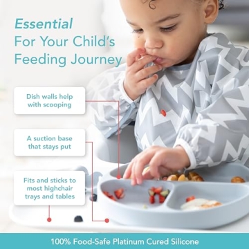 Bumkins Baby Suction Plate - Perfect for Toddler Meals