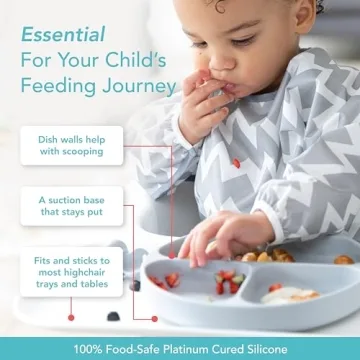 Bumkins Baby Suction Plate - Perfect for Toddler Meals